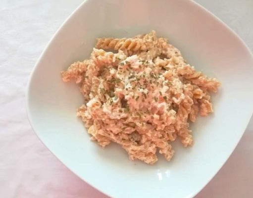 Pasta con crema di salmone Bimby