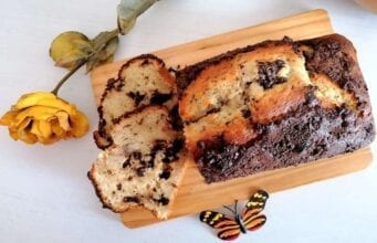 Plumcake allo yogurt variegato al cioccolato